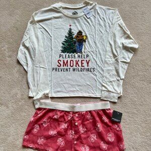 Grayson Social Women's Sleepwear Tee & Boxer Set - Smokey the Bear